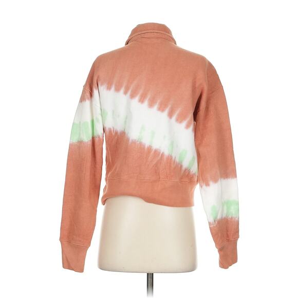 Re/Done x Hanes 70s half zip Sweatshirt Made in USA Tie Dye Size Small - Picture 2 of 5